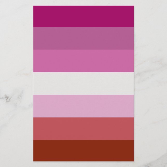 Prospectus 14 Cm X 21,6 Cm Lesbian Pride Flag LGBTQ (Devant)
