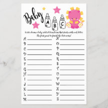 LION BABY ABC BABY SHOWER CARTE DE JEU