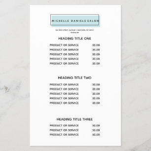 Prospectus 14 Cm X 21,6 Cm Logo féminin Bleu Prix et services Spas