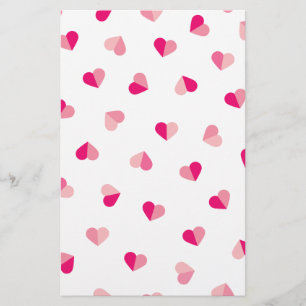 Prospectus 14 Cm X 21,6 Cm Love mignon Motif de coeur rose