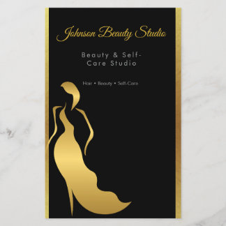 Prospectus 14 Cm X 21,6 Cm Luxury Black & Gold Minimal Luxury