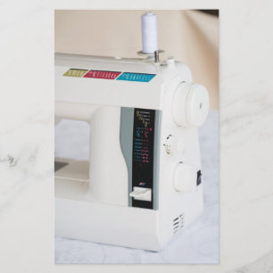 Prospectus 14 Cm X 21,6 Cm Machine à coudre moderne