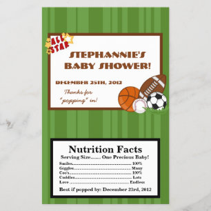 Prospectus 14 Cm X 21,6 Cm Microwave Popcorn Wrapper All-Star Green