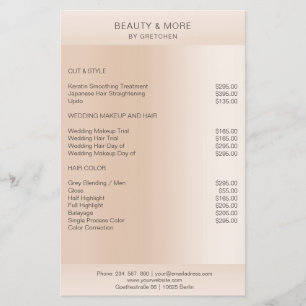 Prospectus 14 Cm X 21,6 Cm Moderne minimale Beige Hautfarbe