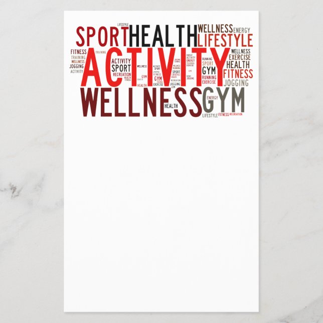 Prospectus 14 Cm X 21,6 Cm Mots fitness (Devant)