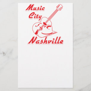 Prospectus 14 Cm X 21,6 Cm Nashville. Ville de musique