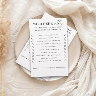 Prospectus 14 Cm X 21,6 Cm Noir & Blanc Moderne Voudrait-Elle Plutôt Jouer