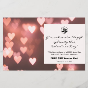 Prospectus 14 Cm X 21,6 Cm Photo Valentine's Day - Promotion du certificat ca
