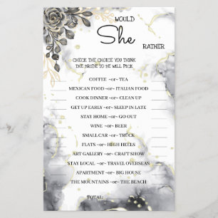 Prospectus 14 Cm X 21,6 Cm Plairait-elle Noire Rose nuptiale carte de jeu de 