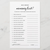 Qui Connaît Mommy Budget Friendly Baby shower Jeu