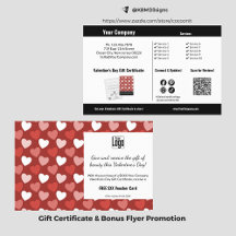Red Hearts Valentine's Day Promotion d'affaires