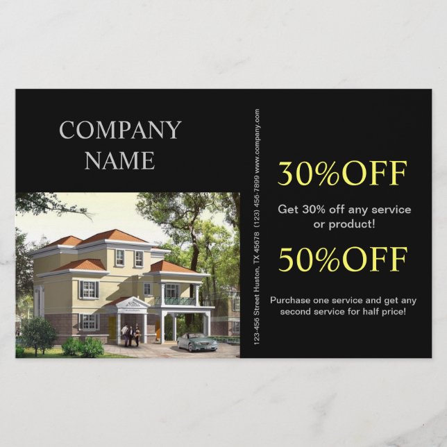 Prospectus 14 Cm X 21,6 Cm Rénovation Construction Maison Retrait Réaltor (Devant)