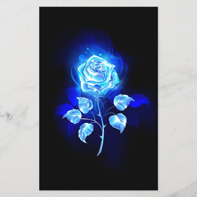 Prospectus 14 Cm X 21,6 Cm Rose bleu brûlant (Devant)