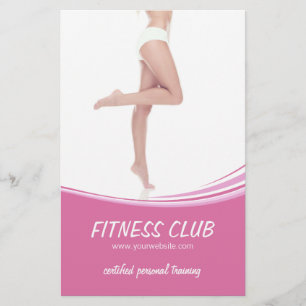 Prospectus 14 Cm X 21,6 Cm Salon de Beauté Gym Fitness