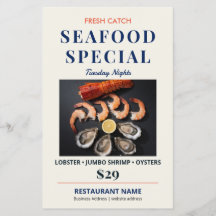 Spécialité Élégante de Restaurant de Fruits de Mer