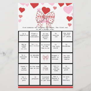 Prospectus 14 Cm X 21,6 Cm Sweetheart Trouvez l'invité Baby shower de Bingo J