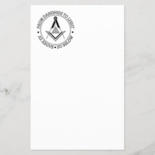Prospectus 14 Cm X 21,6 Cm symbole de la franc-maçonnerie