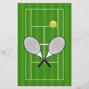 Prospectus 14 Cm X 21,6 Cm Tennis Court & Tennis Ball