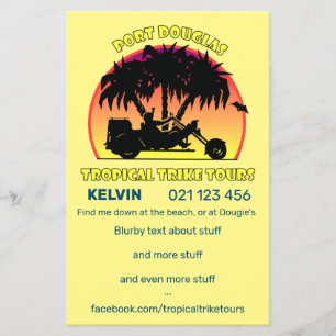 Prospectus 14 Cm X 21,6 Cm Tropical Trike Tours