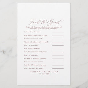Prospectus 14 Cm X 21,6 Cm Trouver le jeu de mariage délicat Rose Gold