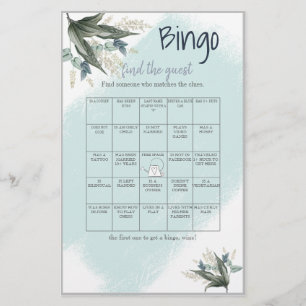 Prospectus 14 Cm X 21,6 Cm Trouvez la carte de jeu de bingo pour invités pour