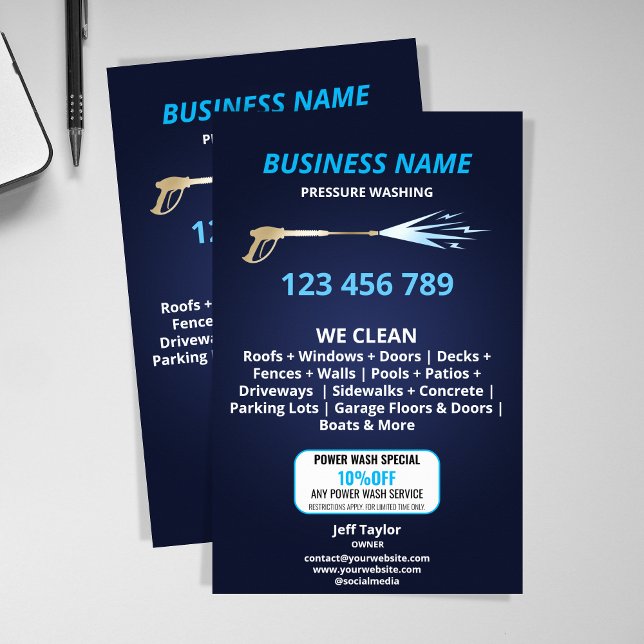 Prospectus 14 Cm X 21,6 Cm Usine de lavage à pression professionnelle (Créateur téléchargé)