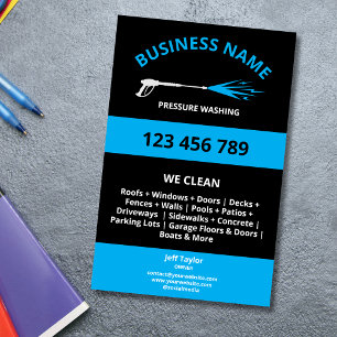 Prospectus 14 Cm X 21,6 Cm Usine de lavage à pression professionnelle