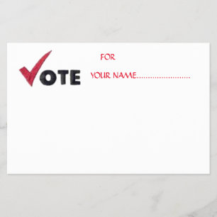 PROSPECTUS 14 CM X 21,6 CM VOTEZ POUR VOTRE CANDIDAT....