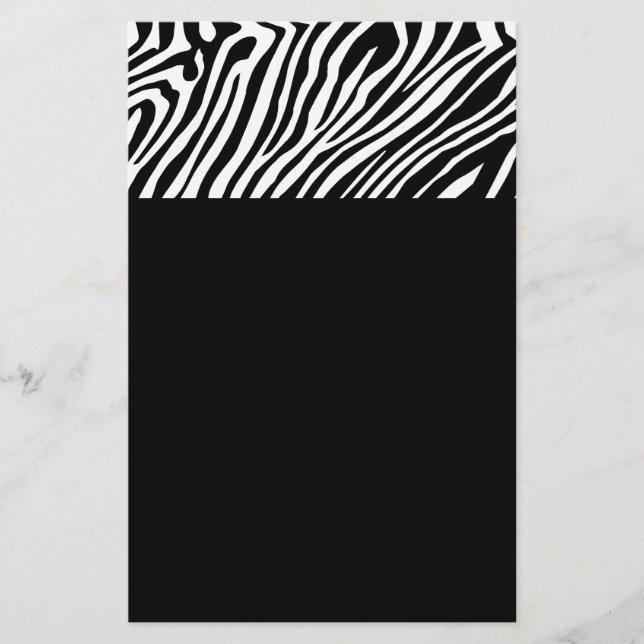 Prospectus 14 Cm X 21,6 Cm Zebra skin motif (Devant)