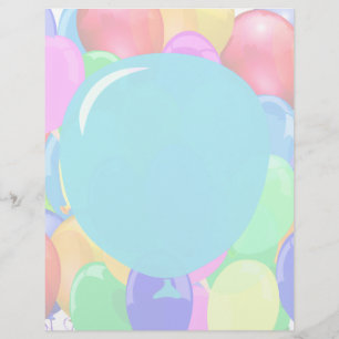Prospectus 21,6 Cm X 24,94 Cm Ajouter du texte au ballon