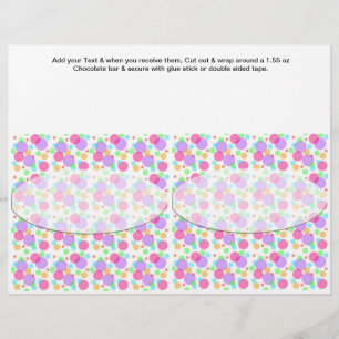 Prospectus 21,6 Cm X 24,94 Cm Anniversaire Custom Candy Bar Wrappers fête