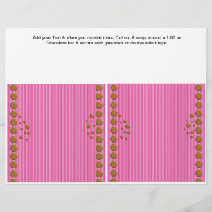Prospectus 21,6 Cm X 24,94 Cm Anniversaire Custom Candy Bar Wrappers Party