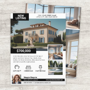 Prospectus 21,6 Cm X 24,94 Cm Annonce immobilière à vendre Circulaire immobilier