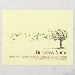 Prospectus 21,6 Cm X 24,94 Cm Arbre À Vent Zen Avec Circulaire Feuille