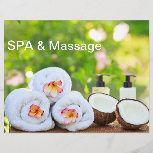 Prospectus 21,6 Cm X 24,94 Cm Arrangements de SPA (Devant)