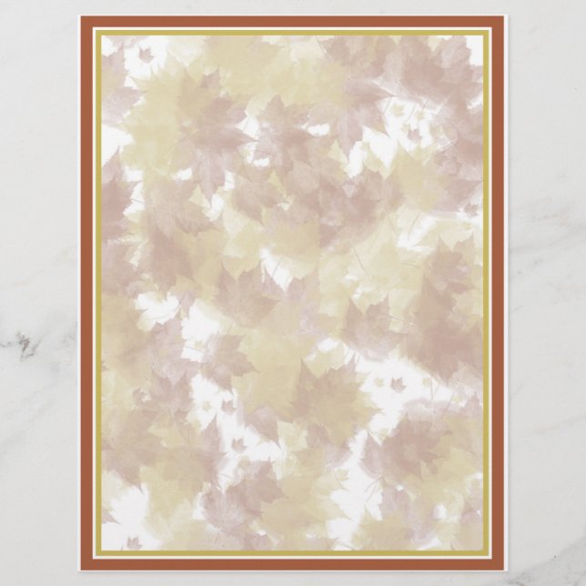 Prospectus 21,6 Cm X 24,94 Cm Arrière - plan Automne (Devant)