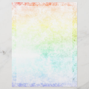 Prospectus 21,6 Cm X 24,94 Cm Arrière - plan Rainbow Cloud Personnaliser ou rest