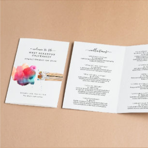 Prospectus 21,6 Cm X 24,94 Cm Art Show Program for Studio, School, etc.