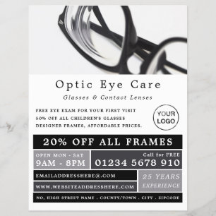 Prospectus 21,6 Cm X 24,94 Cm Black Frames, Optician, Technical Practitioner