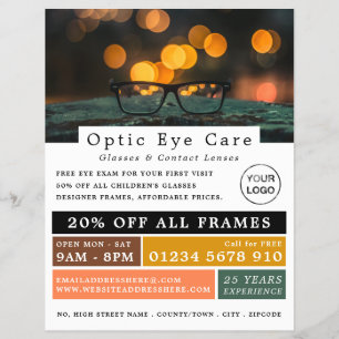 Prospectus 21,6 Cm X 24,94 Cm Black Frames, Optician, Technical Practitioner