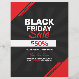 Prospectus 21,6 Cm X 24,94 Cm Black Friday Sale Flyer