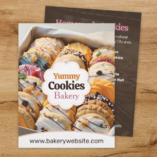 Prospectus 21,6 Cm X 24,94 Cm Boulangerie de cookies Modèle circulaire