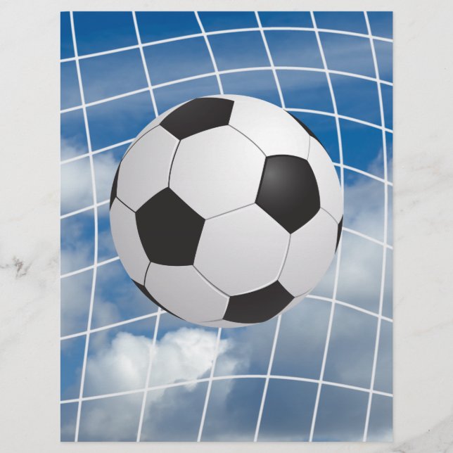 Prospectus 21,6 Cm X 24,94 Cm Boule de football (Devant)