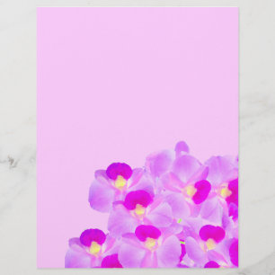 Prospectus 21,6 Cm X 24,94 Cm Bouquet d'orchidée rose