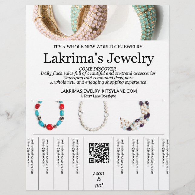 Prospectus 21,6 Cm X 24,94 Cm Boutique Flyer (Devant)