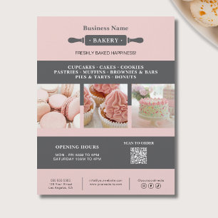 Prospectus 21,6 Cm X 24,94 Cm Brochure à rouleaux pour boulangerie Marketing d'e