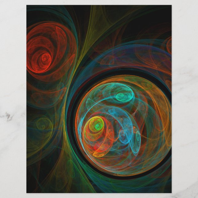 Prospectus 21,6 Cm X 24,94 Cm Brochure sur l'art Abstrait de renaissance (Devant)