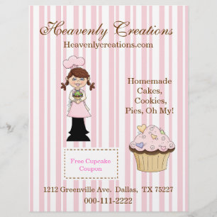 Prospectus 21,6 Cm X 24,94 Cm Brochure Whimsical Cupcake