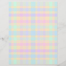 Prospectus 21,6 Cm X 24,94 Cm Bulk - Easter Pastel Plaid Scrapbook Paper