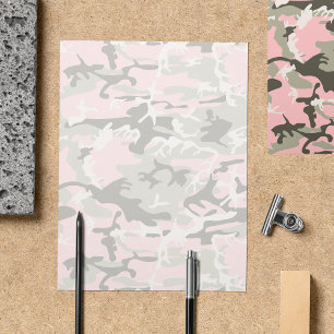 Prospectus 21,6 Cm X 24,94 Cm Camo rose et vert, camouflage, militaire, armée